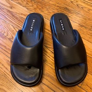 SIMON MILLER Taffy Platform Slide in Black Size 41